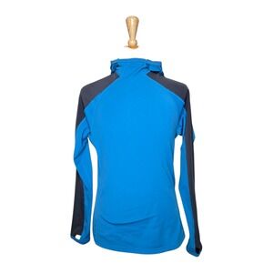 MEC Made in Canada Fleece Hoodie Men's L Blue Classic Outdoor Tech Layer